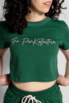 Annabelle Crop Tee Green