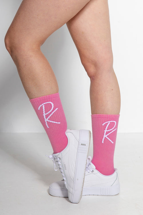 Designer Pure Organic Cotton Pink Marshmallow Socks
