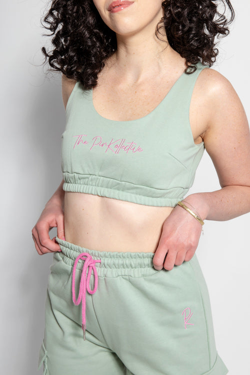 Brat Girl Crop Top Green