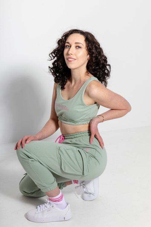 Brat Girl Crop Top Green