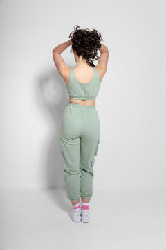 Brat Girl Crop Top Green