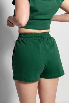 Annabelle Short - 100% Heavy Cotton Green Casual Summer Short