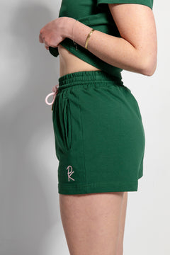 Annabelle Short - 100% Heavy Cotton Green Casual Summer Short