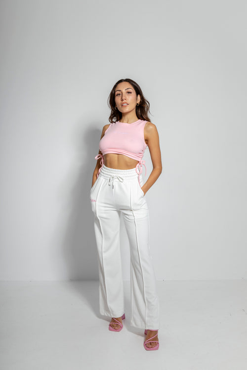 Summer Casual Carolina  White Pant Packed With Style and Comfort