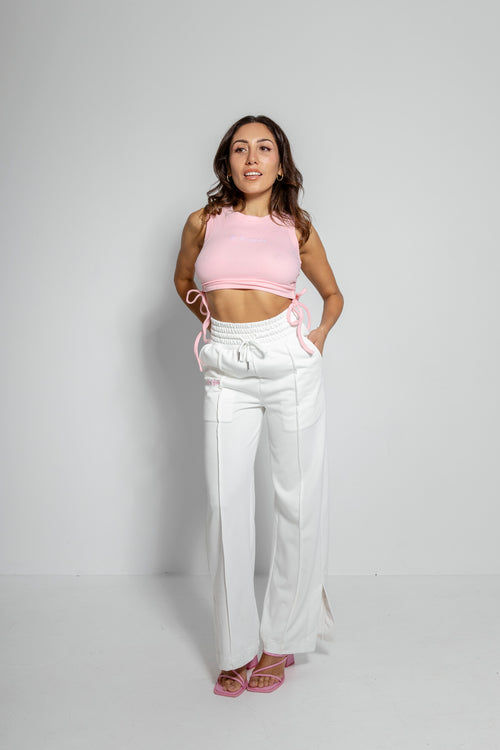 Summer Casual Carolina  White Pant Packed With Style and Comfort